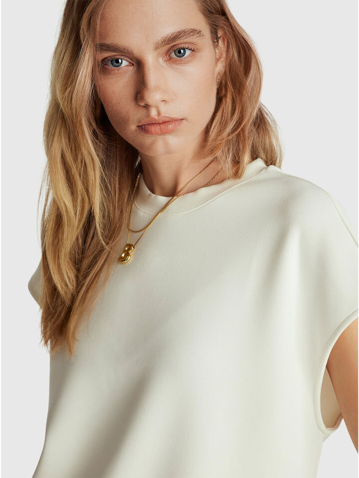 SLEEVELESS SWEATER Women image number 4